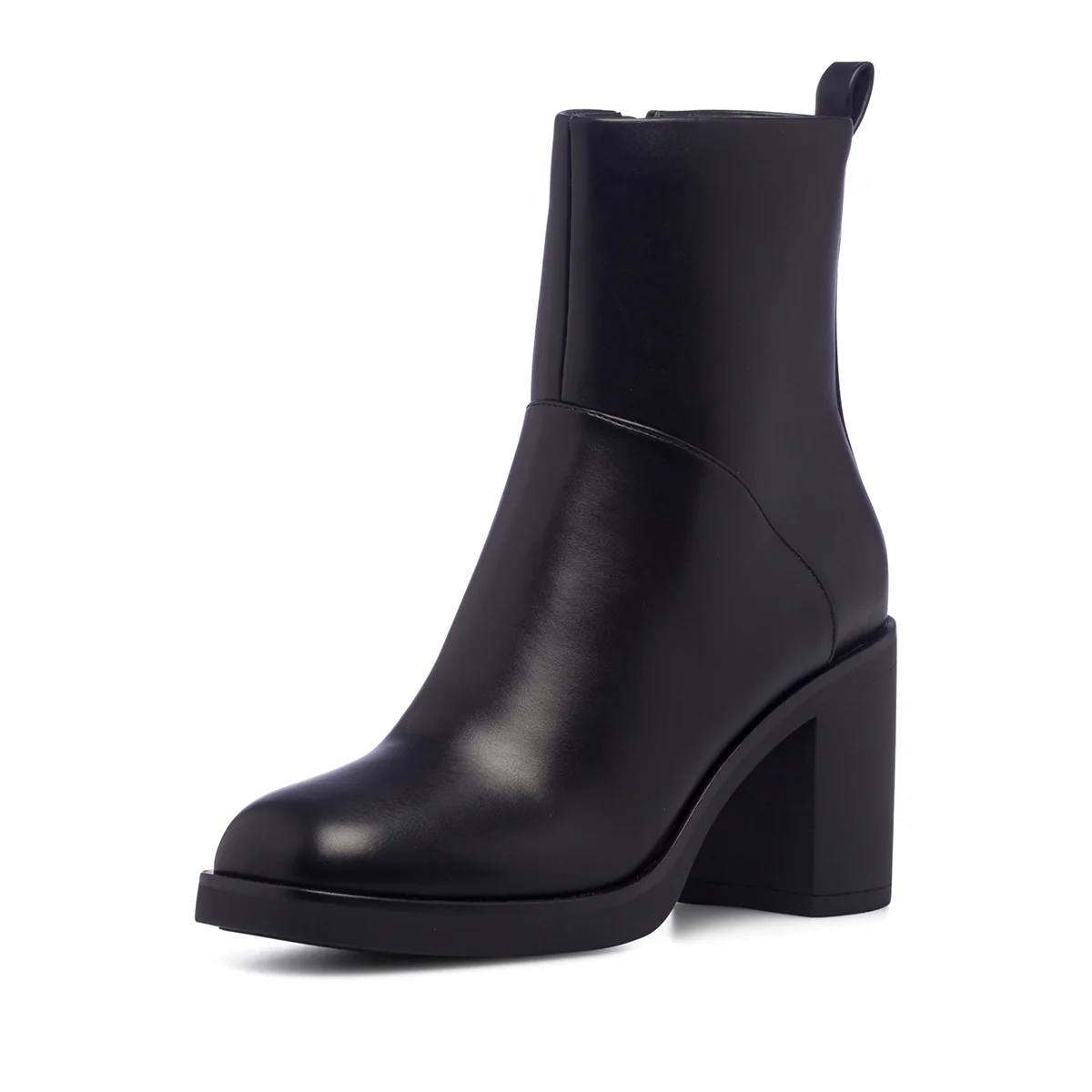 Stivaletti neri da donna con tacco 8 cm e punta squadrata Lora Ferres - Image 2