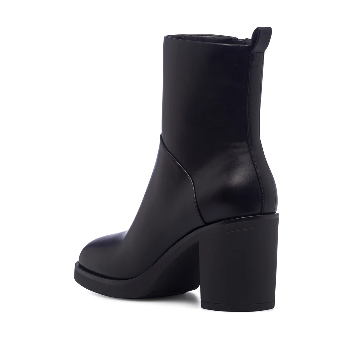Stivaletti neri da donna con tacco 8 cm e punta squadrata Lora Ferres - Image 3