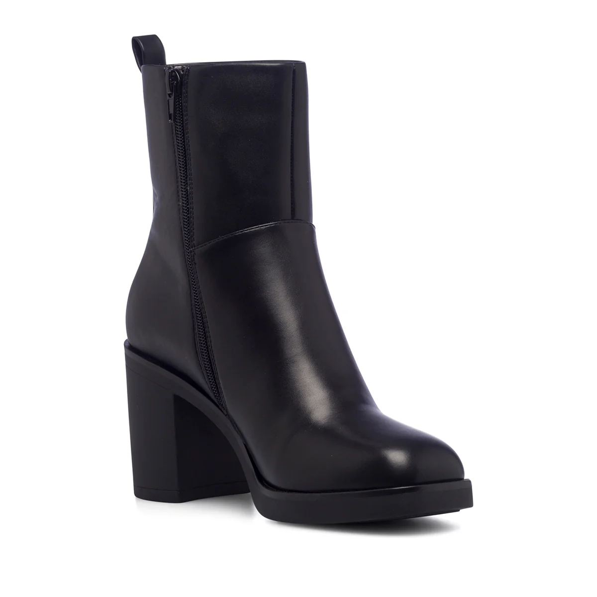 Stivaletti neri da donna con tacco 8 cm e punta squadrata Lora Ferres - Image 4