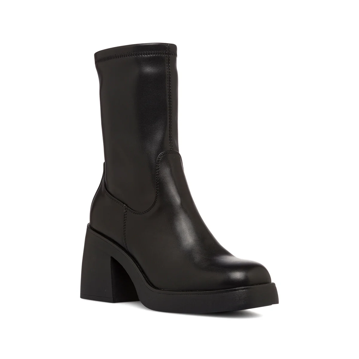 Stivaletti neri da donna con tacco 8 cm e zip laterale Lora Ferres - Image 2
