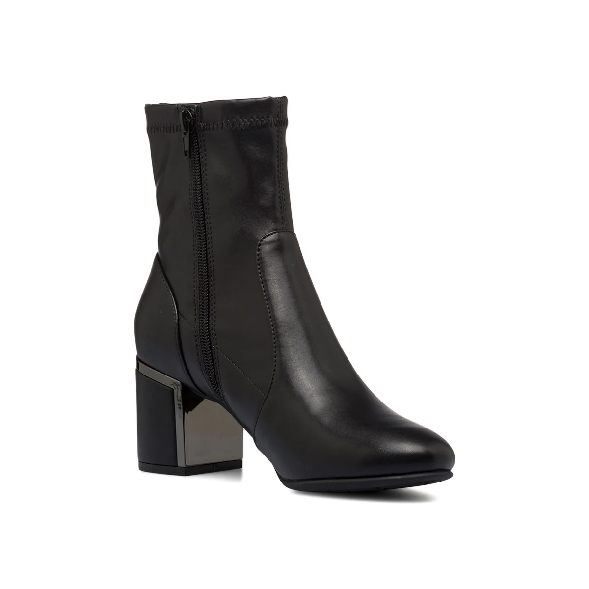 Stivaletti neri da donna con tacco a blocco 7 cm Lora Ferres - Image 8