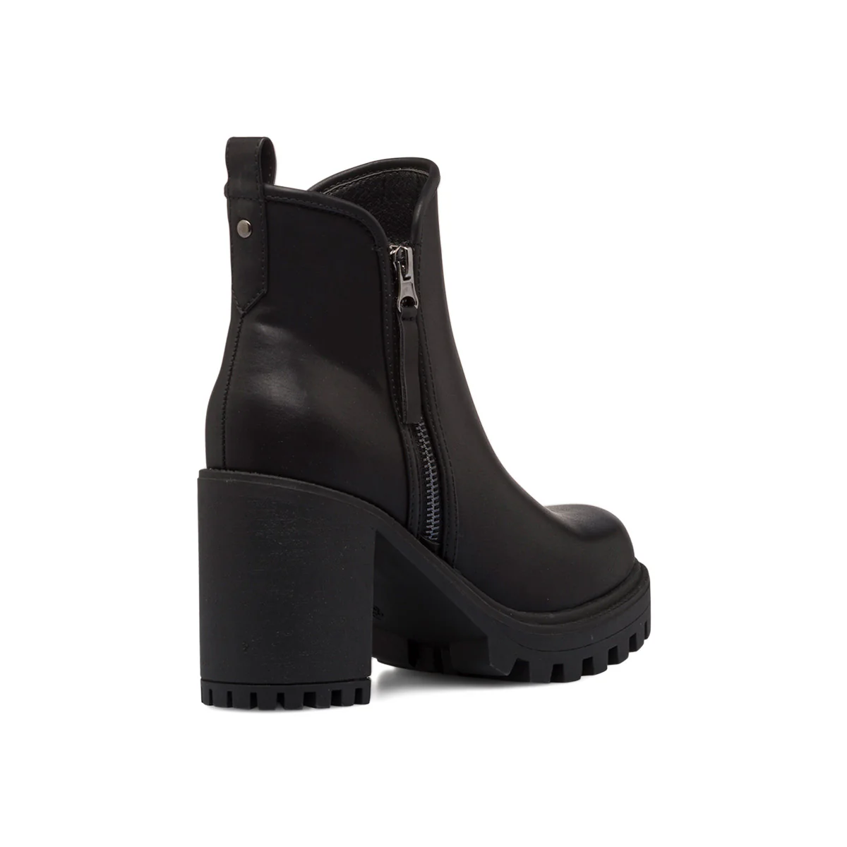 Stivaletti neri da donna con tacco a blocco 9 cm e doppia zip Lora Ferres - Image 3