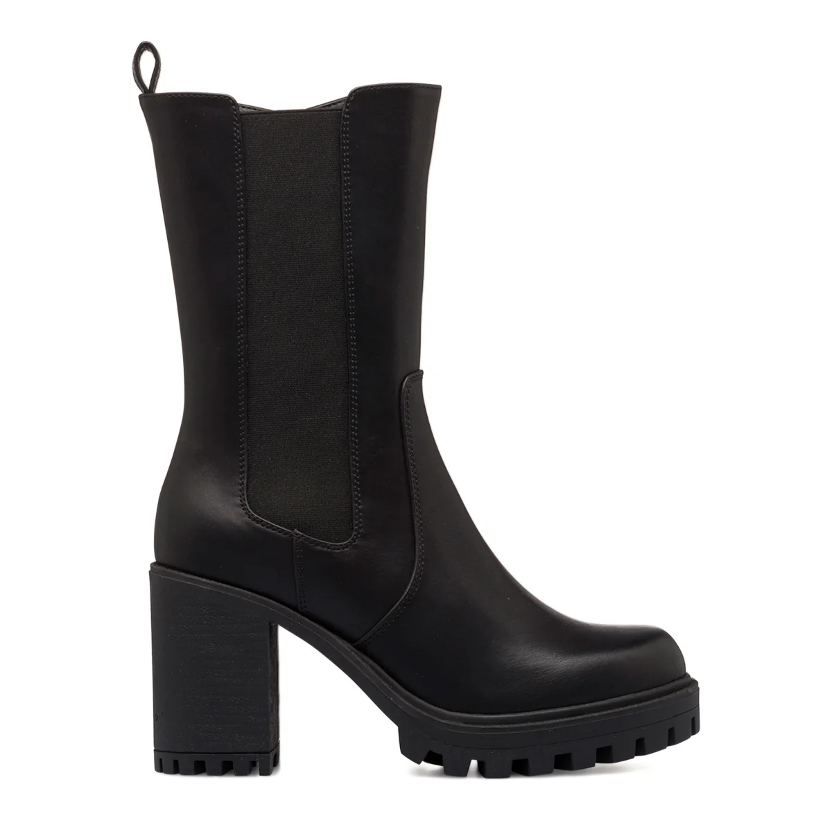 Stivaletti neri da donna con tacco a blocco 9 cm Lora Ferres