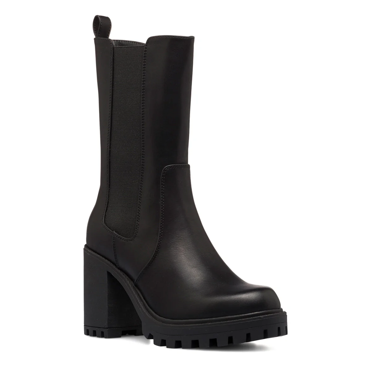 Stivaletti neri da donna con tacco a blocco 9 cm Lora Ferres - Image 2