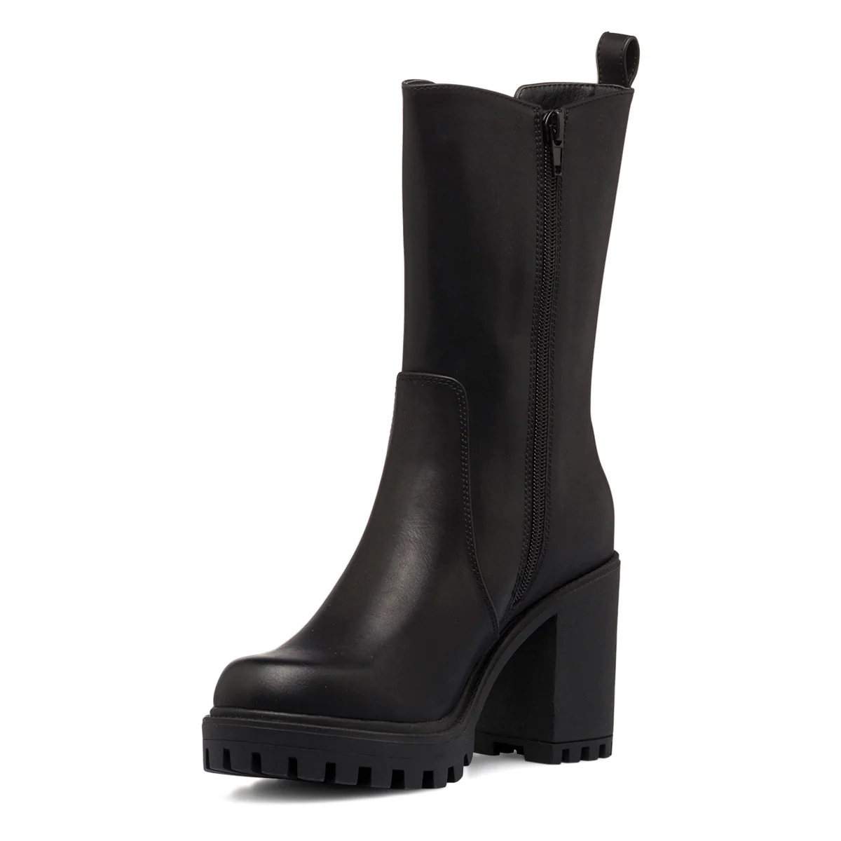 Stivaletti neri da donna con tacco a blocco 9 cm Lora Ferres - Image 5