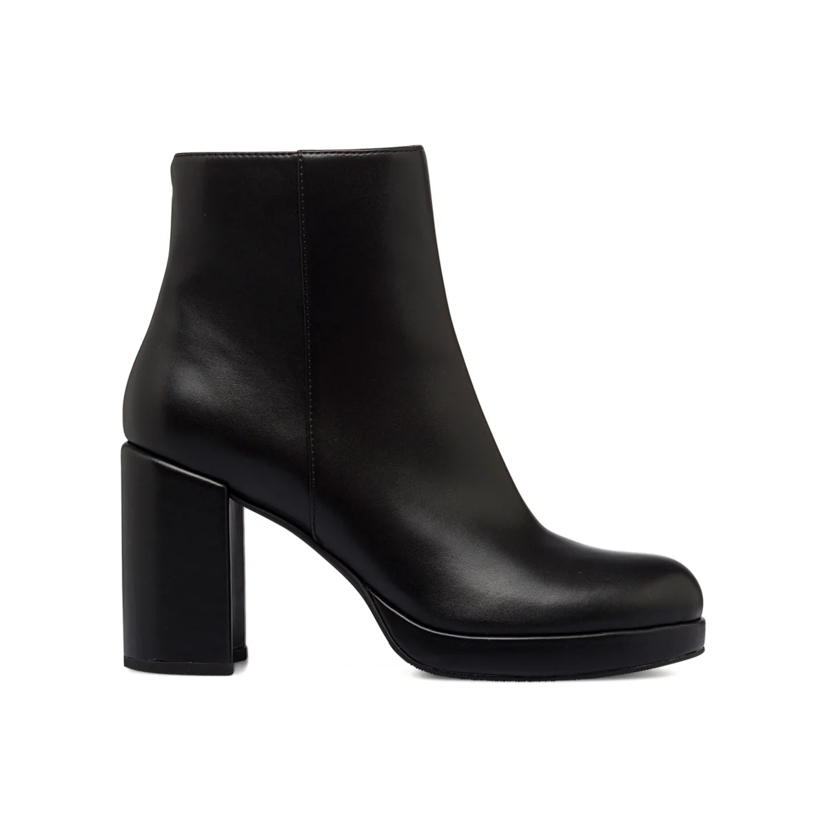 Stivaletti neri da donna con tacco a blocco 9 cm Swish Jeans