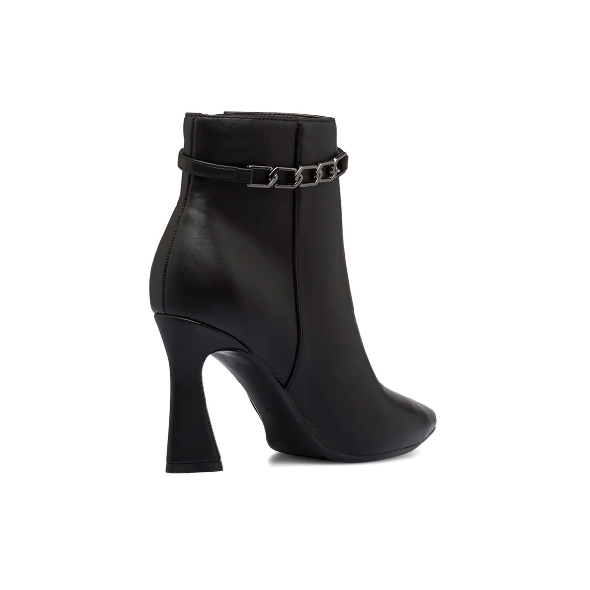 Stivaletti neri da donna con tacco a campana 9 cm e catenina Lora Ferres - Image 3