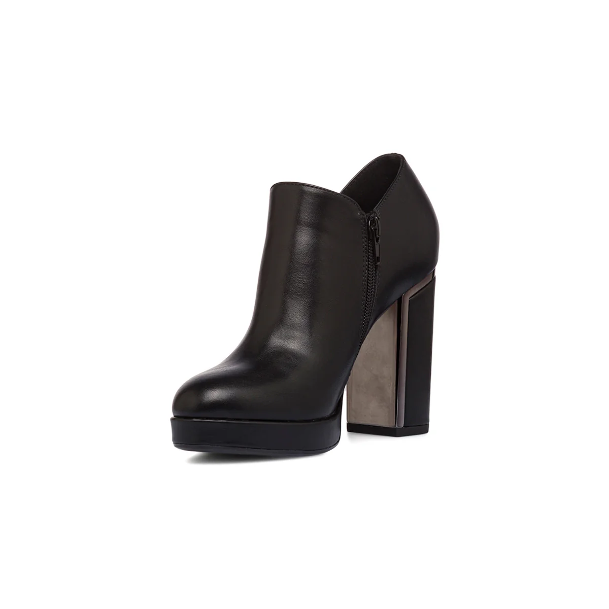 Stivaletti neri da Donna con tacco a colonna 10 cm Lora Ferres - Image 4