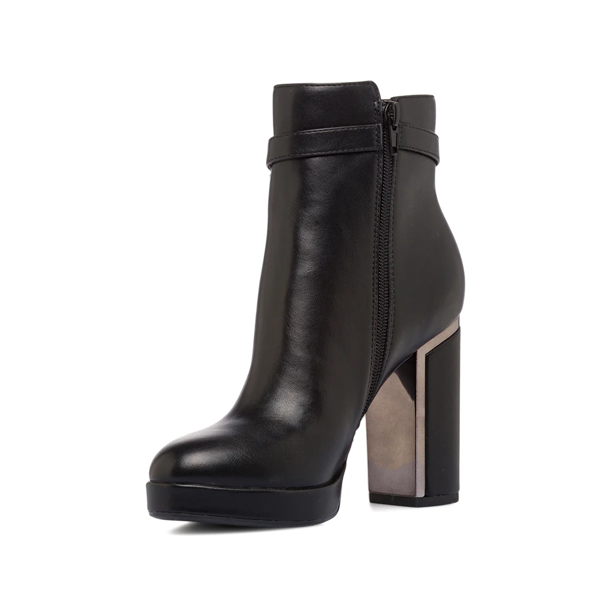 Stivaletti neri da Donna con tacco a colonna 10 cm Lora Ferres - Image 6