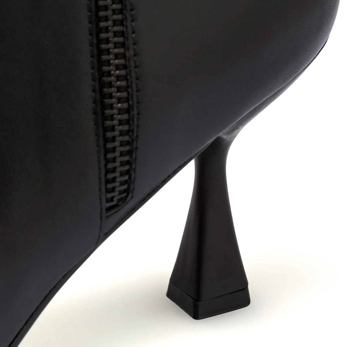 Stivaletti neri da donna con tacco a rocchetto 8 cm e zip Lora Ferres - Image 7