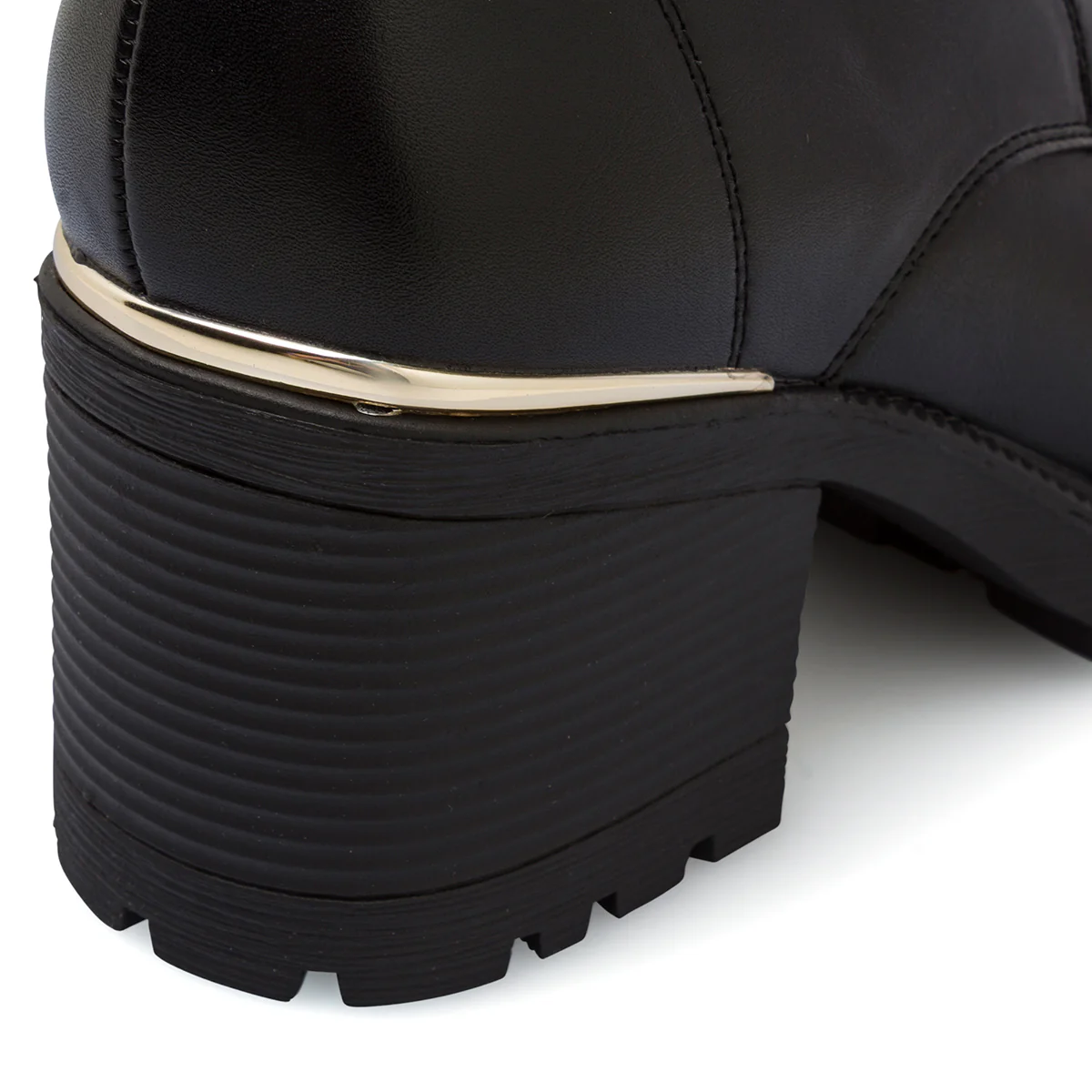 Stivaletti neri da Donna con tacco colonna 7 cm Lora Ferres - Image 4