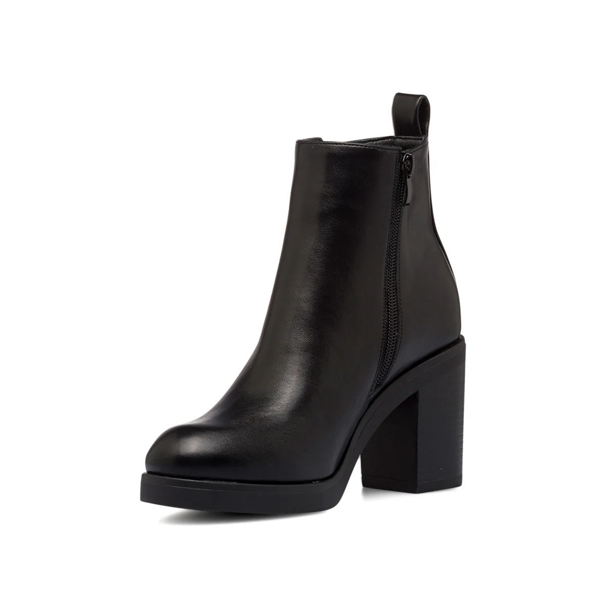 Stivaletti neri da donna con zip e tacco 8,5 cm Lora Ferres - Image 5