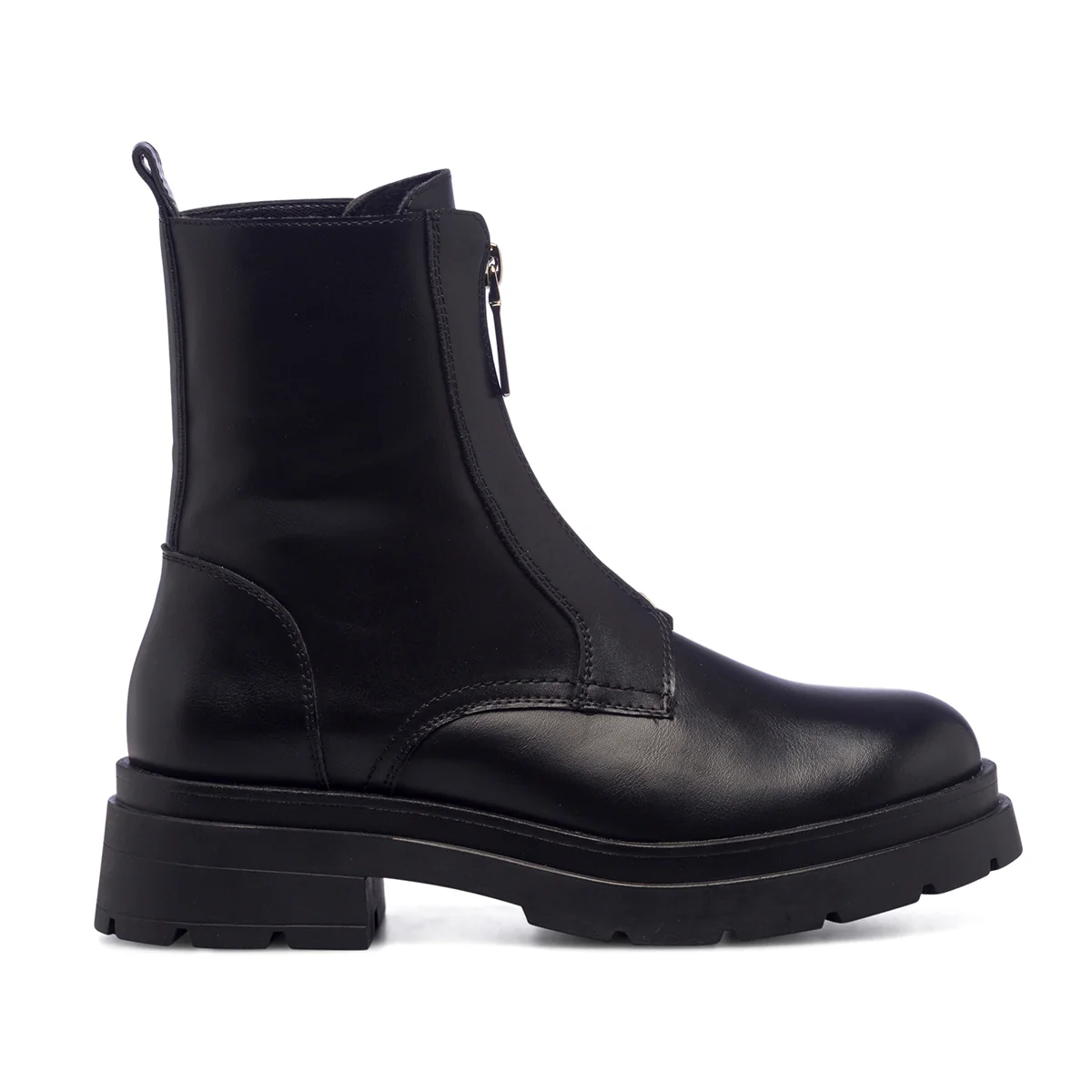 Stivaletti neri da donna con zip frontale Lora Ferres