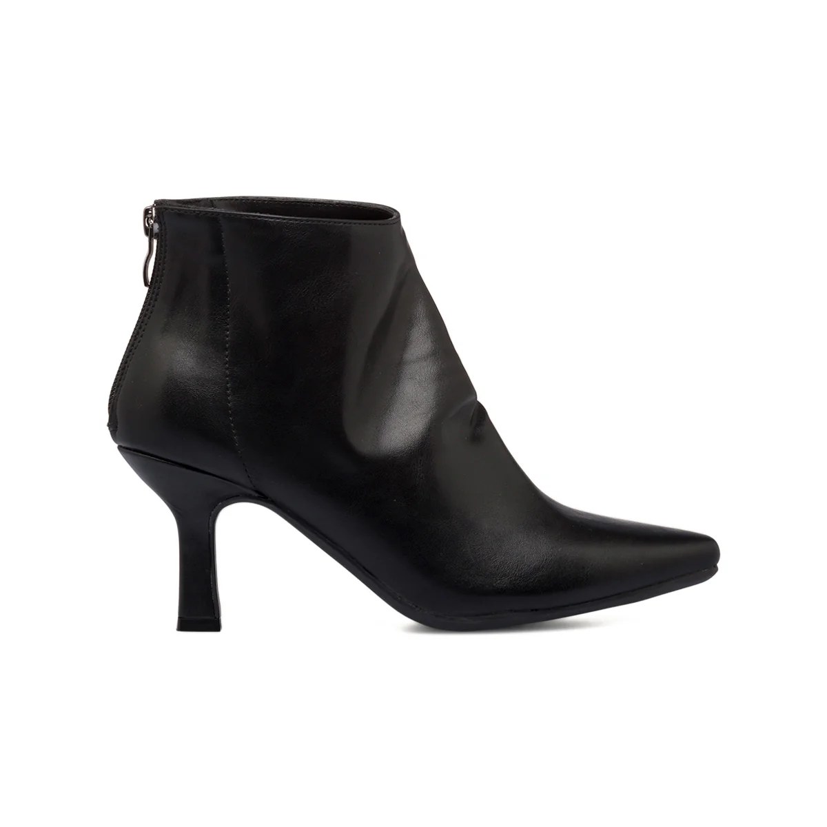 Stivaletti neri da donna con zip sul retro e tacco 8 cm Lora Ferres - Image 4