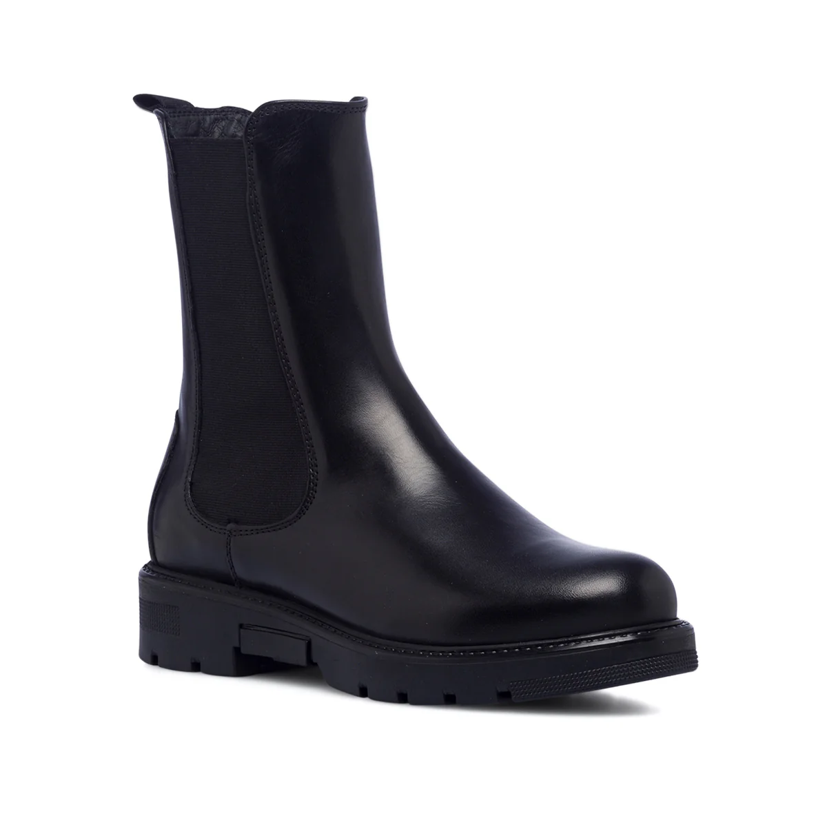Stivaletti neri da donna in pelle con inserto elastico Lumberjack Melany - Image 2