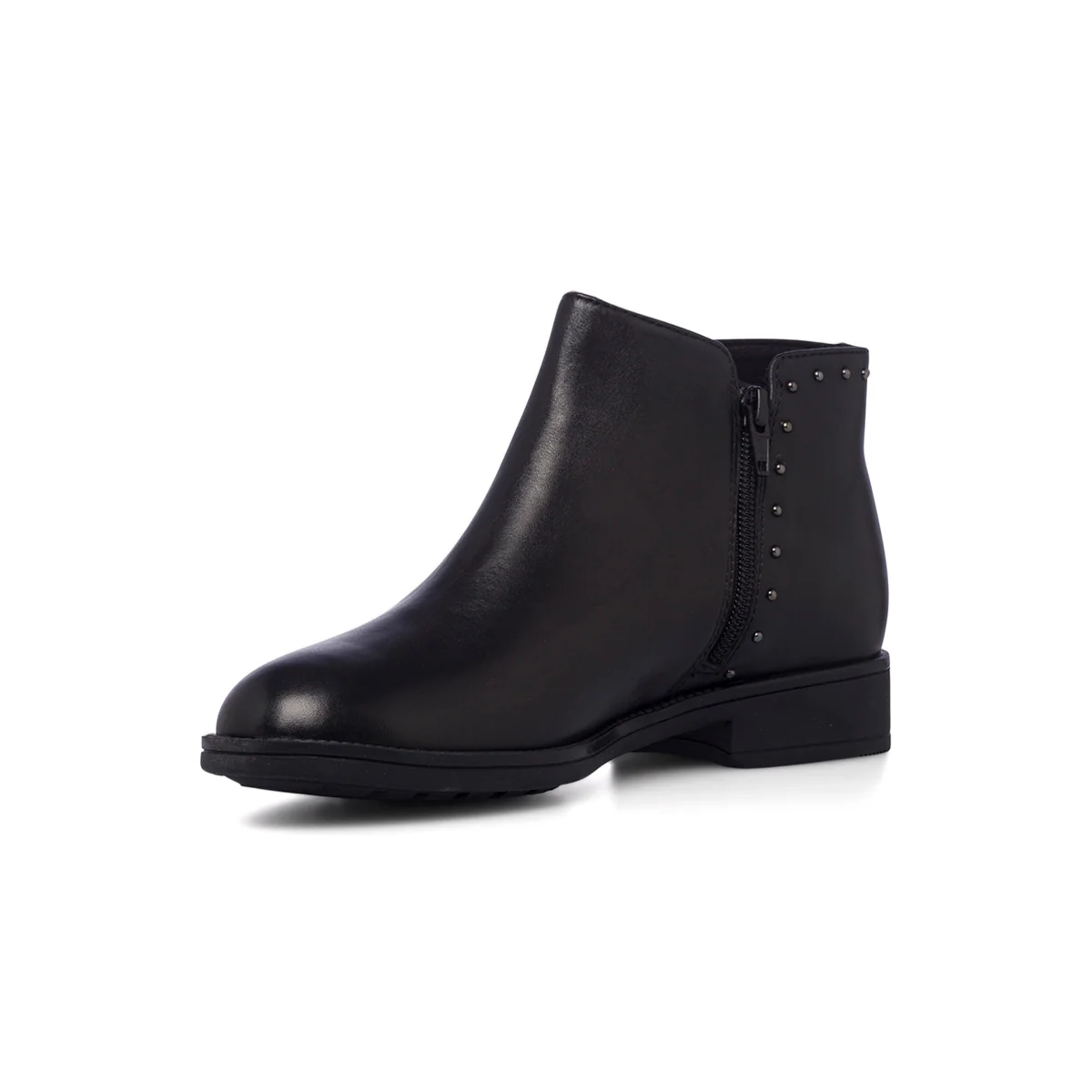 Stivaletti neri da donna in pelle con piccole borchie Geox Jaylon - Image 4