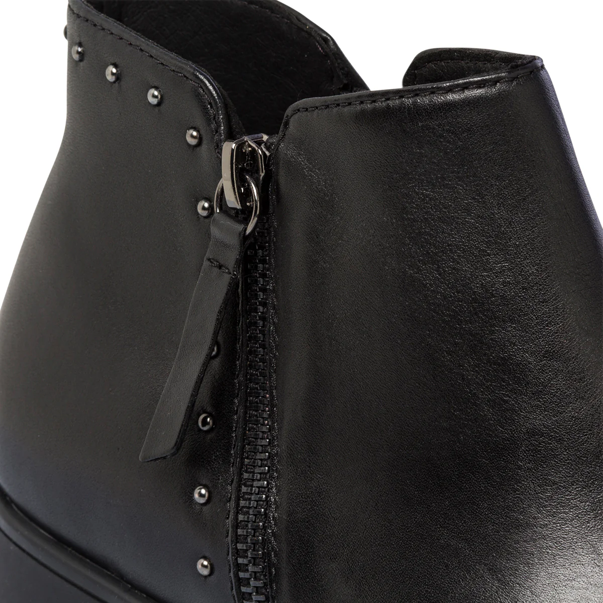 Stivaletti neri da donna in pelle con piccole borchie Geox Jaylon - Image 7