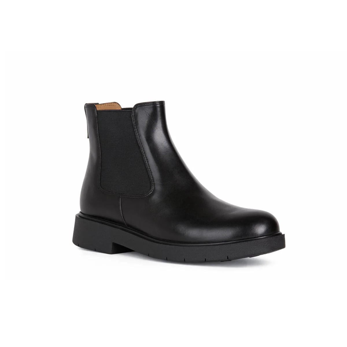 Stivaletti neri da Donna in pelle con suola traspirante Geox - Image 2