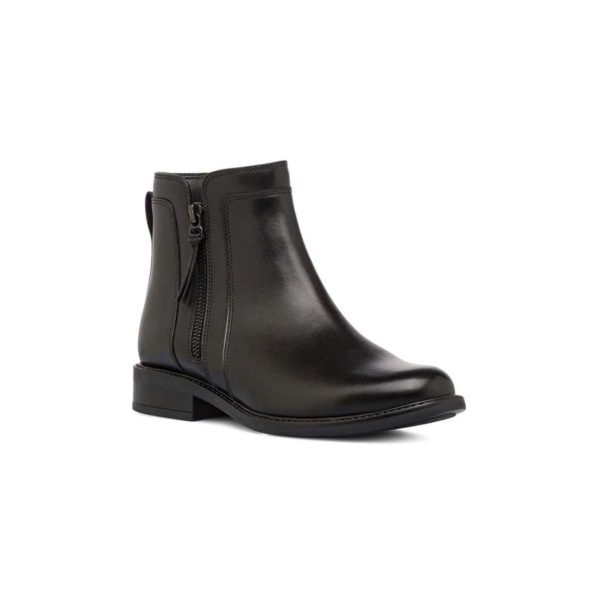 Stivaletti neri da Donna in pelle con zip Primopiano - Image 2