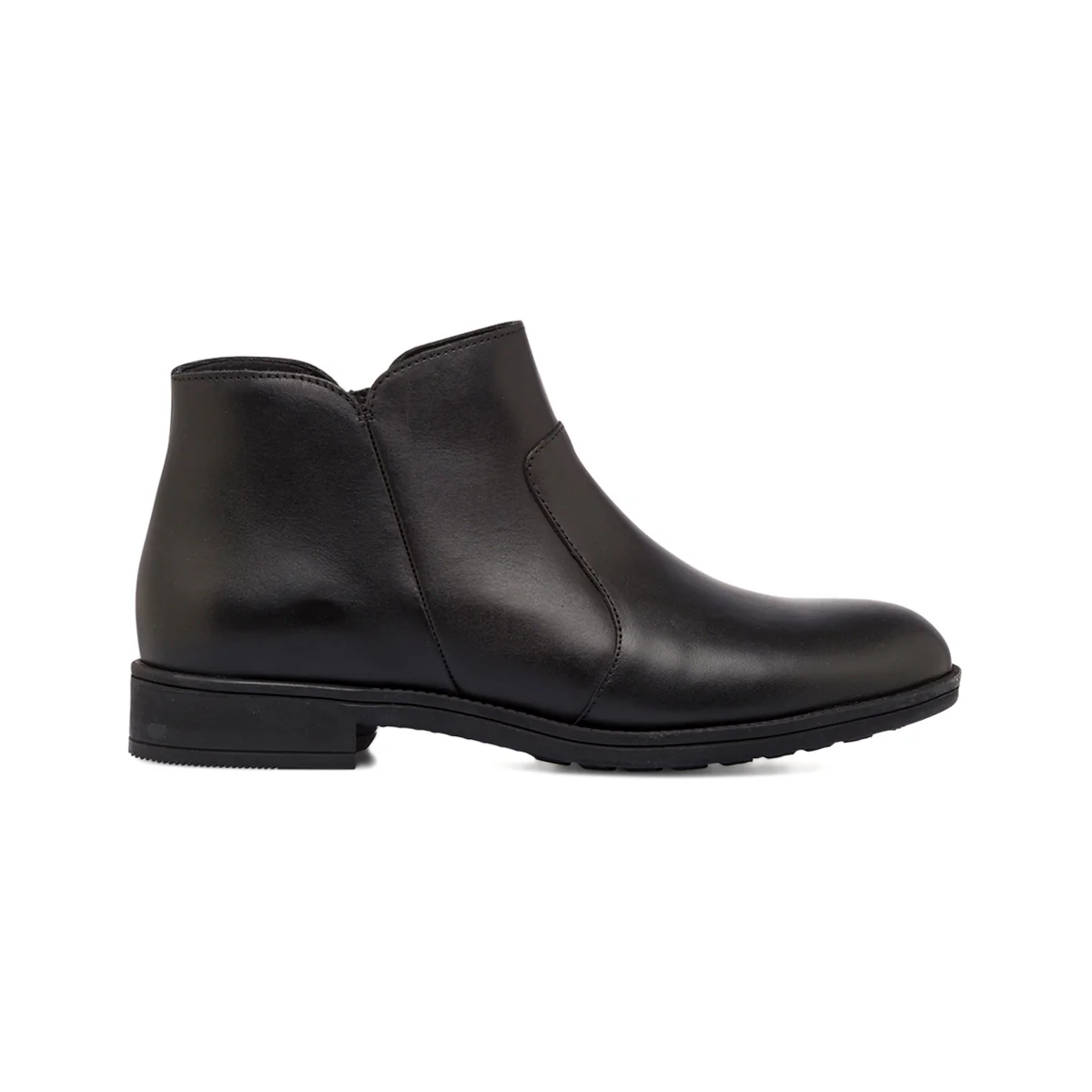 Stivaletti neri da donna traspiranti in pelle Geox