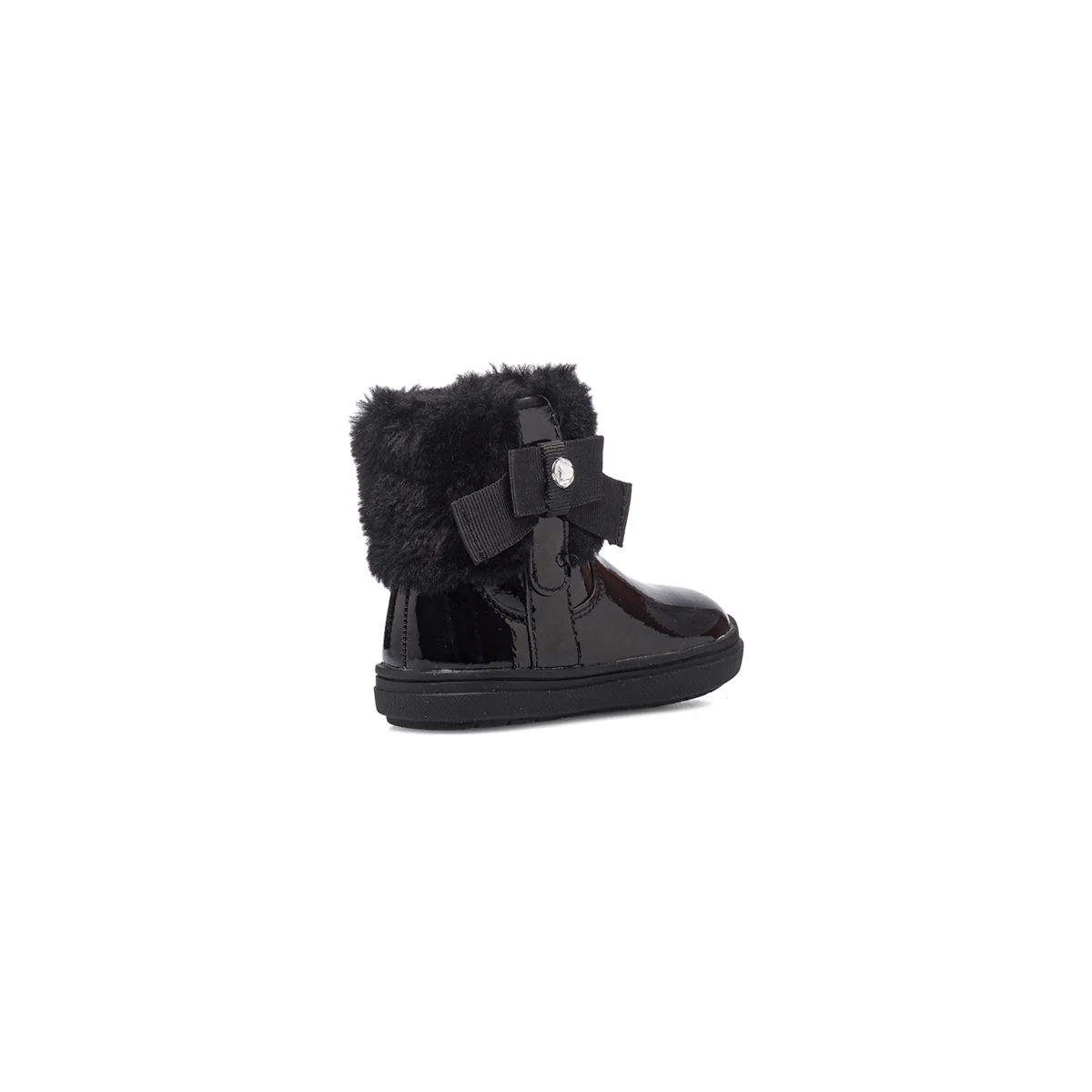 Stivaletti neri effetto vernice con colletto imbottito Le scarpe di Alice - Image 3
