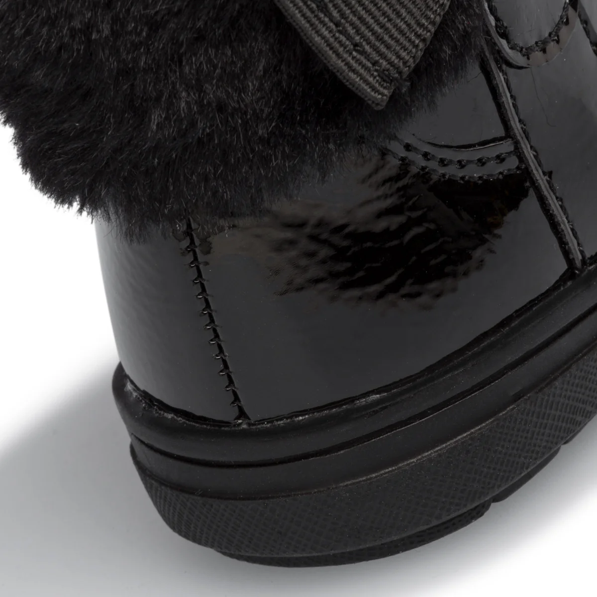 Stivaletti neri effetto vernice con colletto imbottito Le scarpe di Alice - Image 7