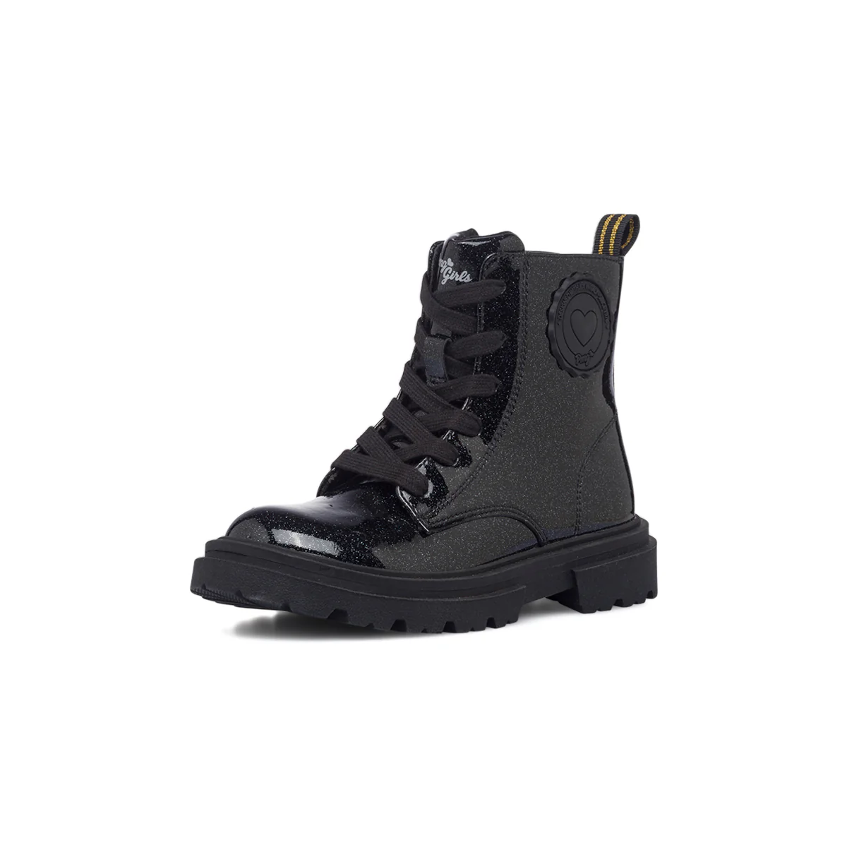 Stivaletti neri glitterati da bambina con zip Primigi Camden - Image 2