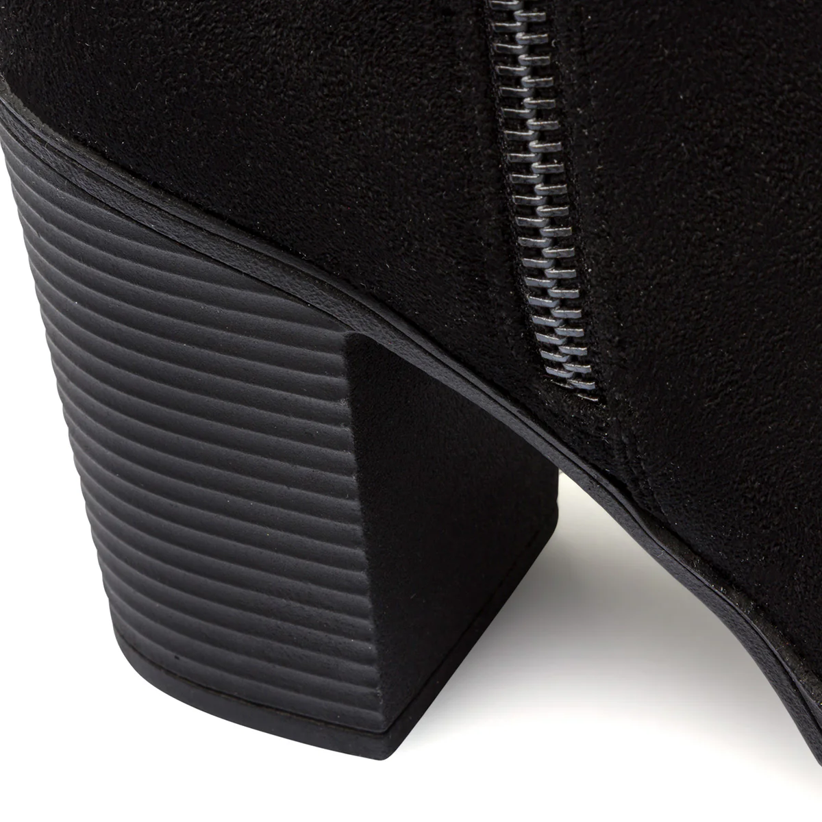 Stivaletti neri in microfibra da donna con tacco a blocco 9 cm Lora Ferres - Image 7