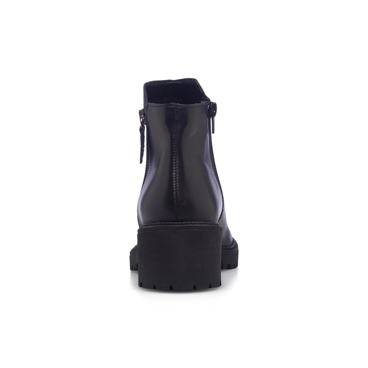 Stivaletti neri in pelle da donna con tacco 5 cm P Essentials - Image 6