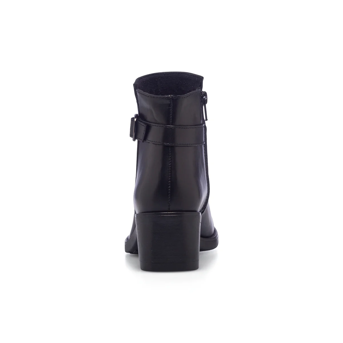 Stivaletti neri in pelle da donna con tacco 5 cm Primopiano - Image 5