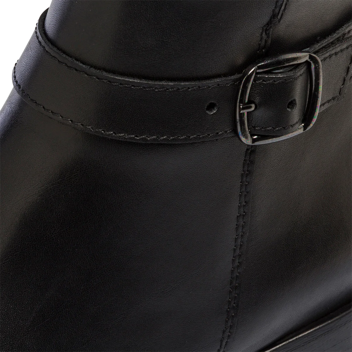 Stivaletti neri in pelle da donna con tacco 5 cm Primopiano - Image 7