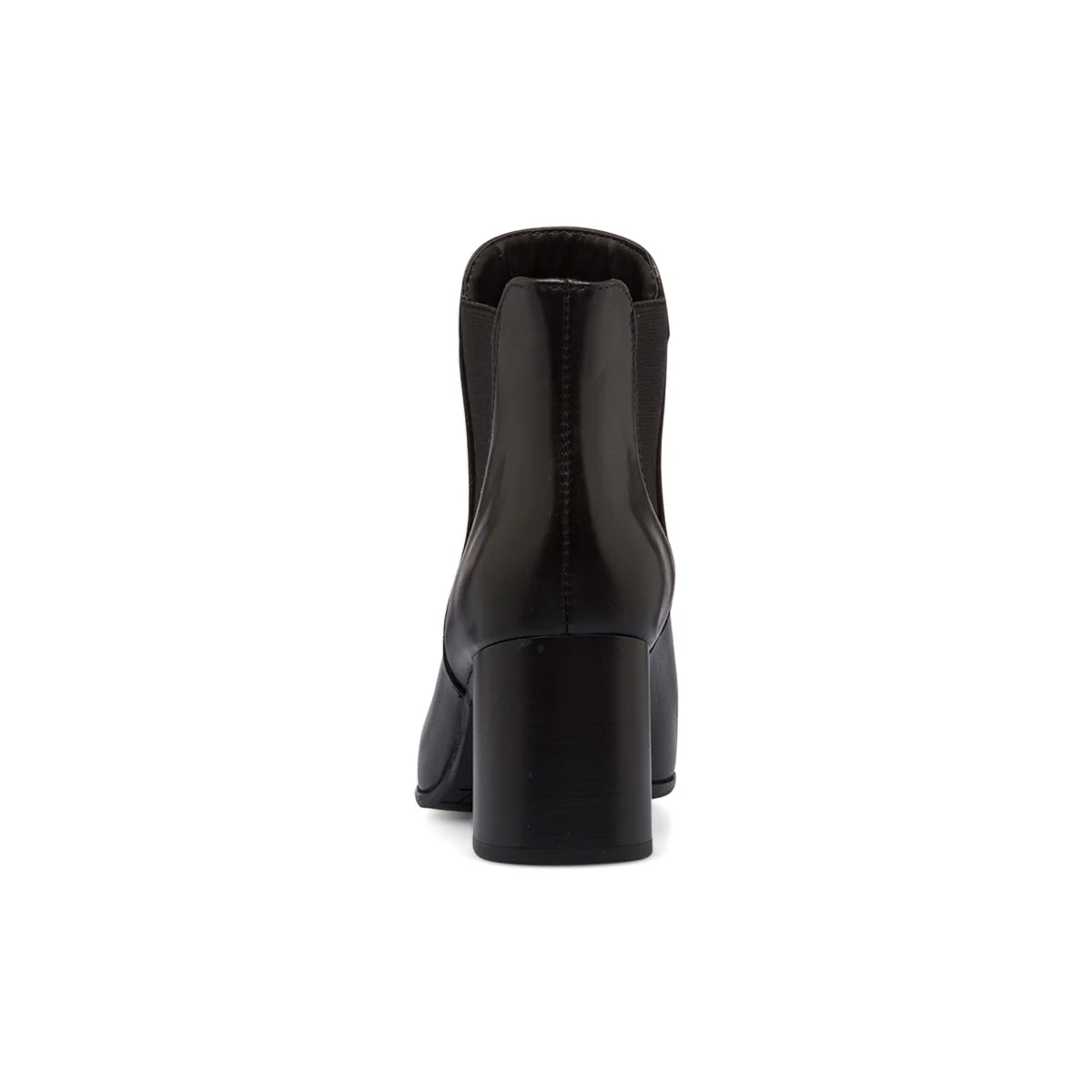 Stivaletti neri in pelle da donna con tacco 7 cm P Essentials - Image 4