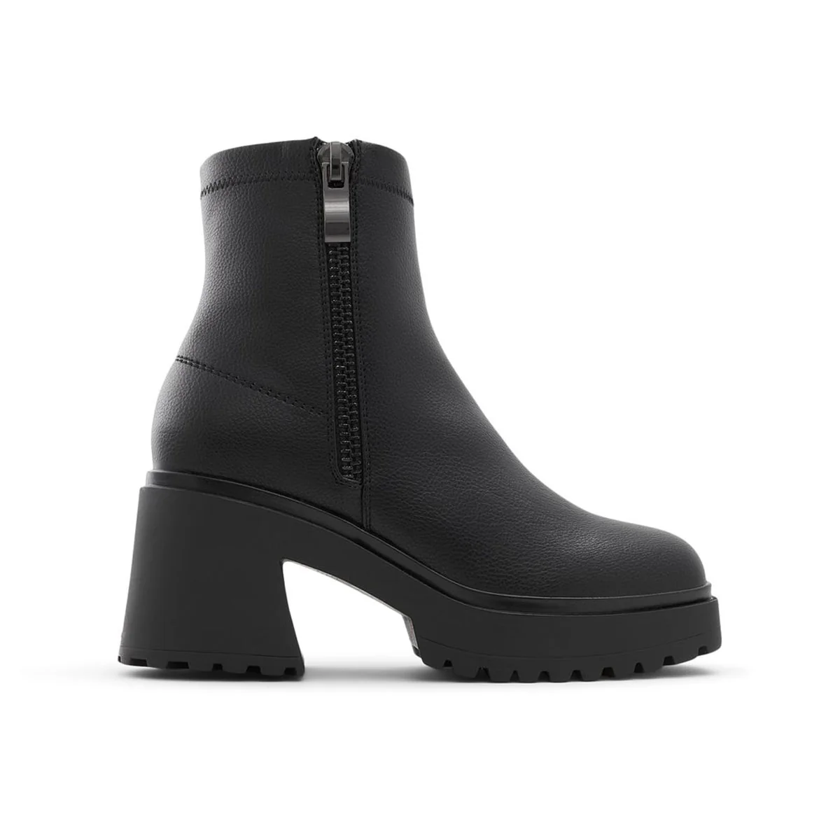 Stivaletti neri in pelle vegana con tacco 7 cm Call It Spring Sabryna