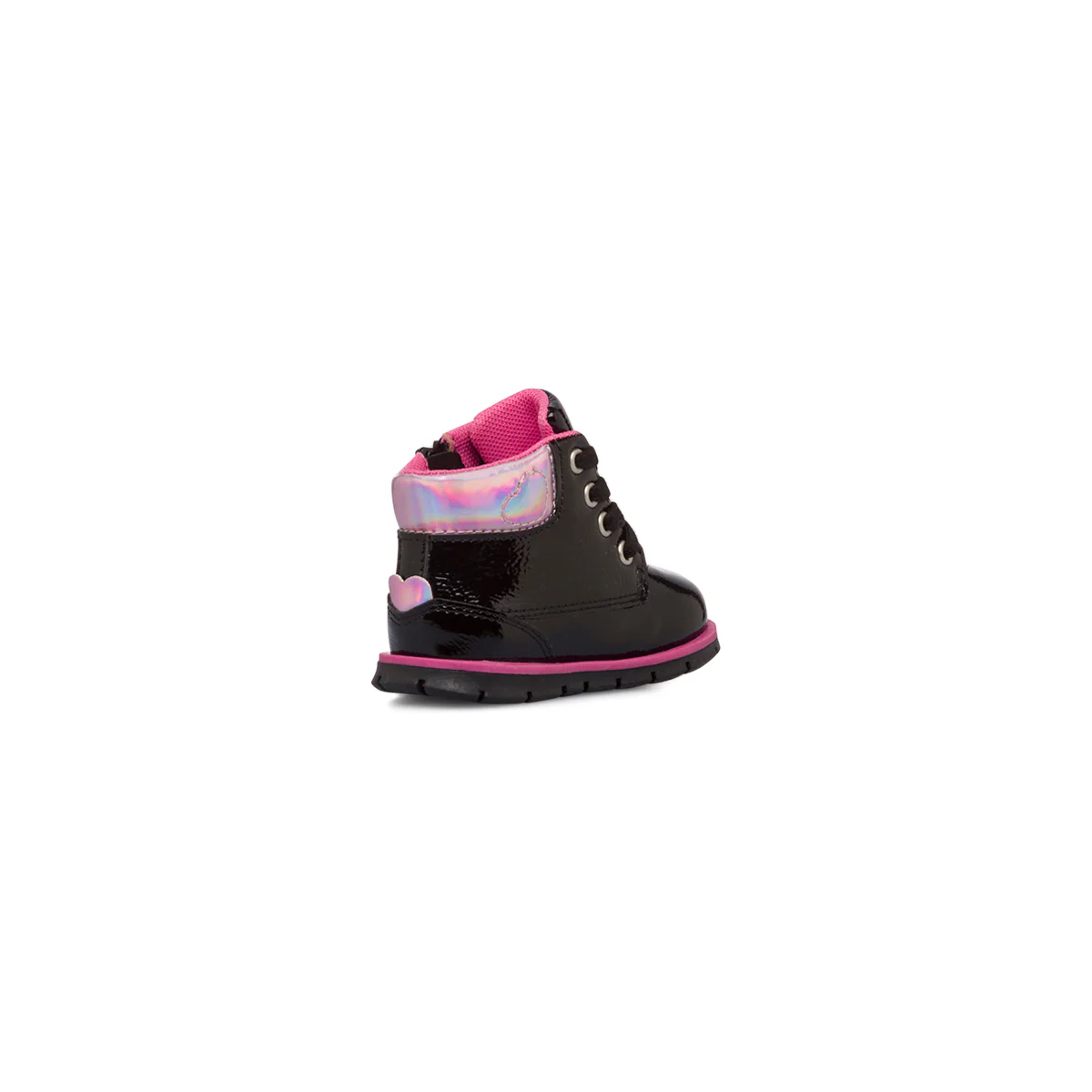 Stivaletti neri in vernice da bambina con dettagli fucsia Chicco Faustina - Image 3