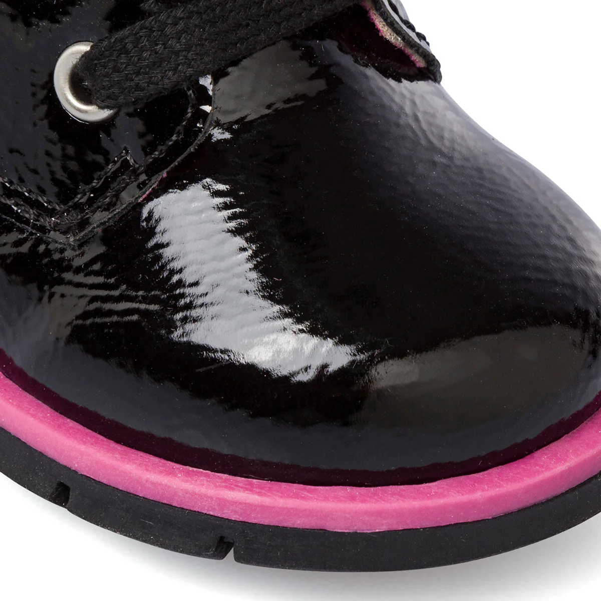 Stivaletti neri in vernice da bambina con dettagli fucsia Chicco Faustina - Image 6