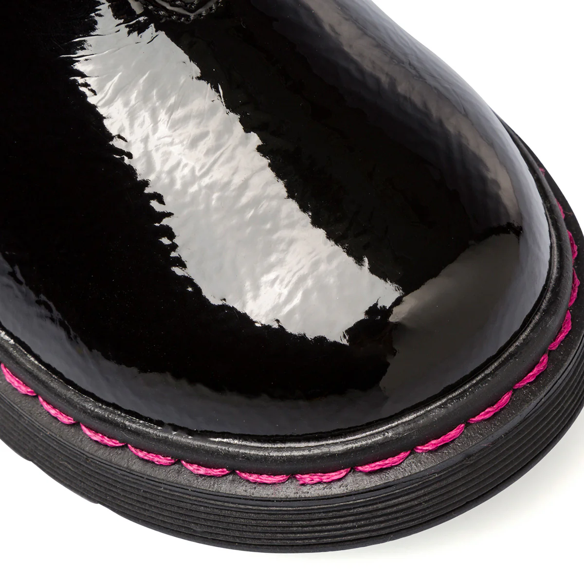Stivaletti neri in vernice da bambina con zip e inserto elastico Le scarpe di Alice - Image 6