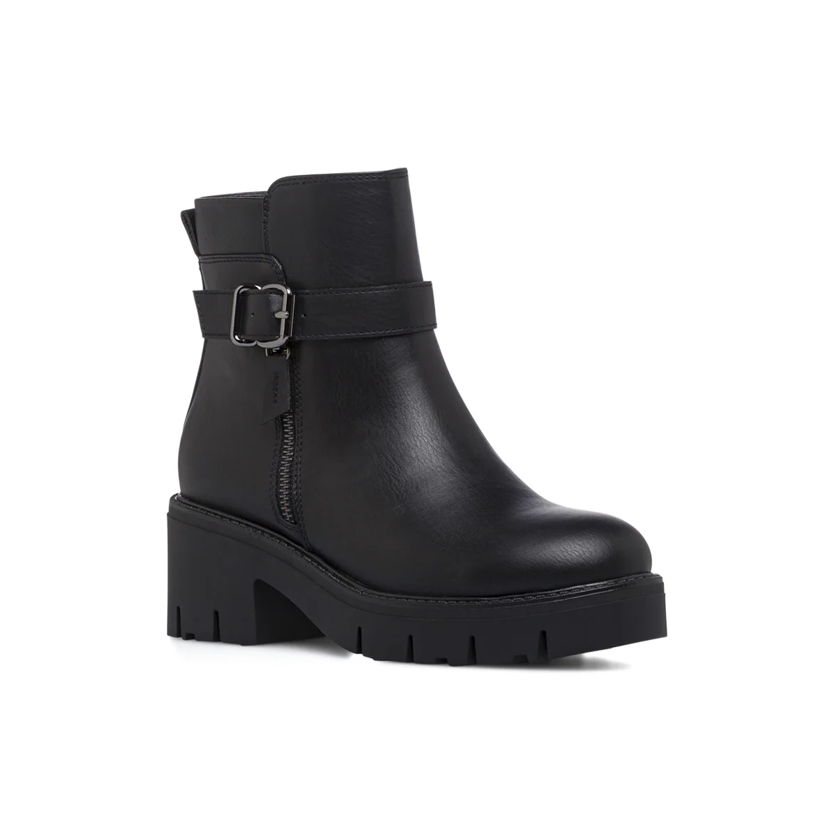 Stivaletti neri platform da donna con fibbia decorativa Swish Jeans - Image 2