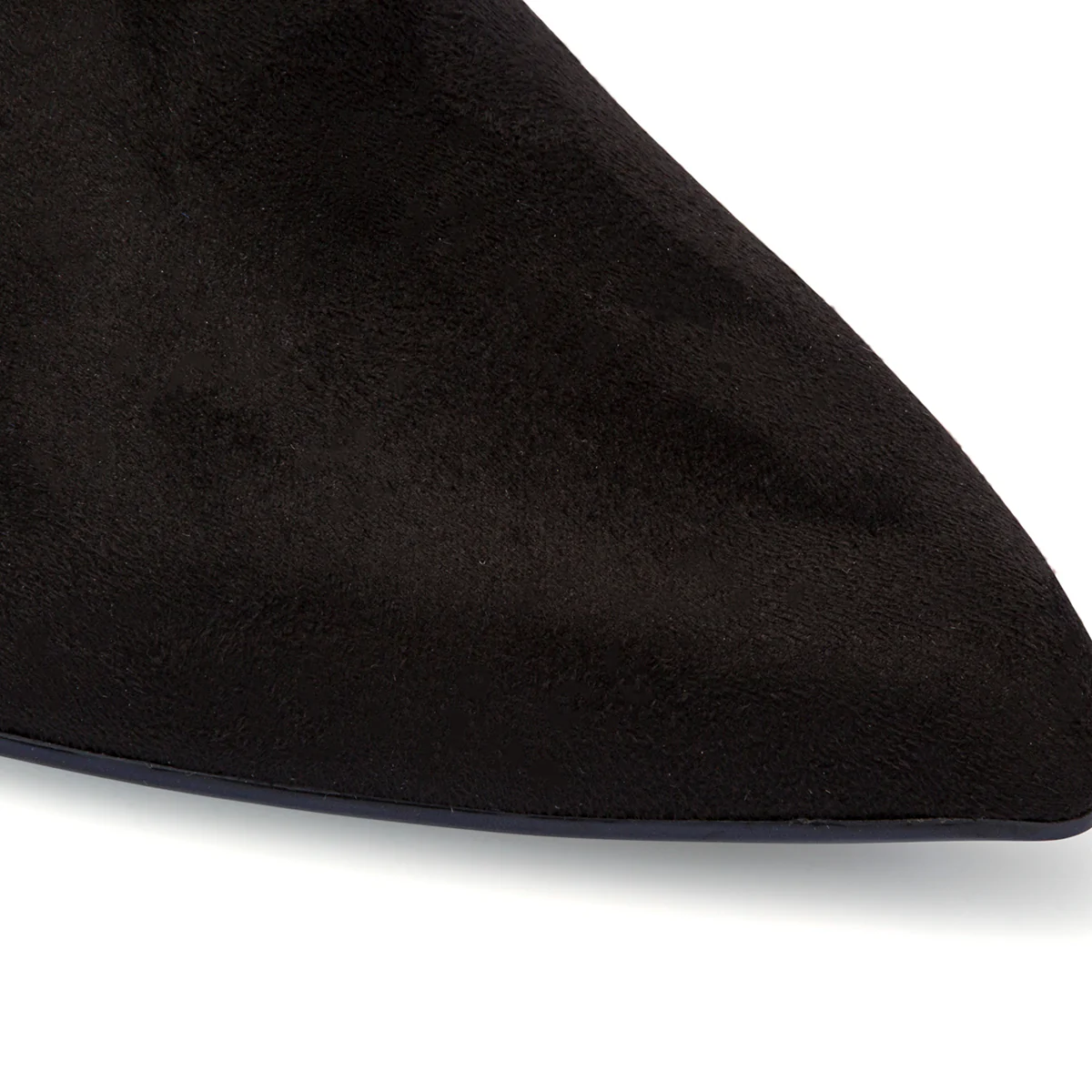 Stivaletti neri scamosciati da donna con bottoni oro e tacco a stiletto 9 cm Lora Ferres - Image 16
