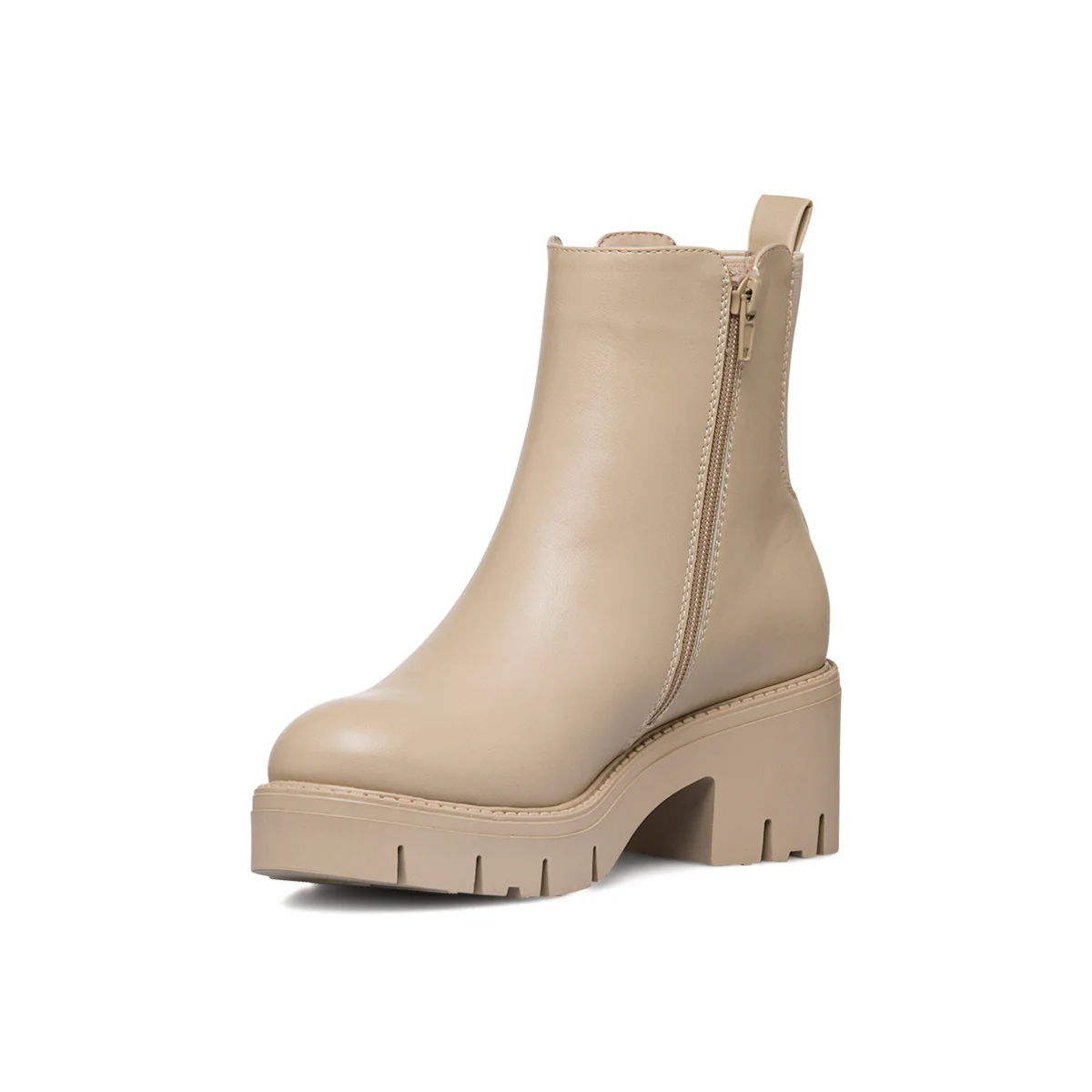 Stivaletti nude da Donna con zip e tacco 7 cm Swish Jeans - Image 5