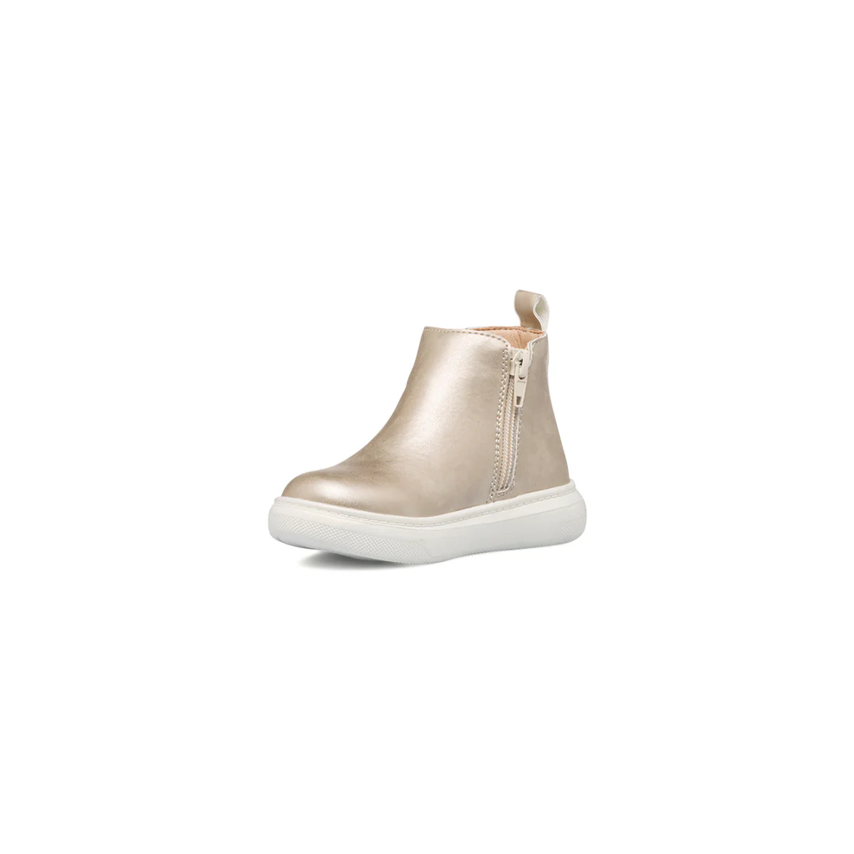 Stivaletti oro da bambina con zip e stella Le scarpe di Alice - Image 4