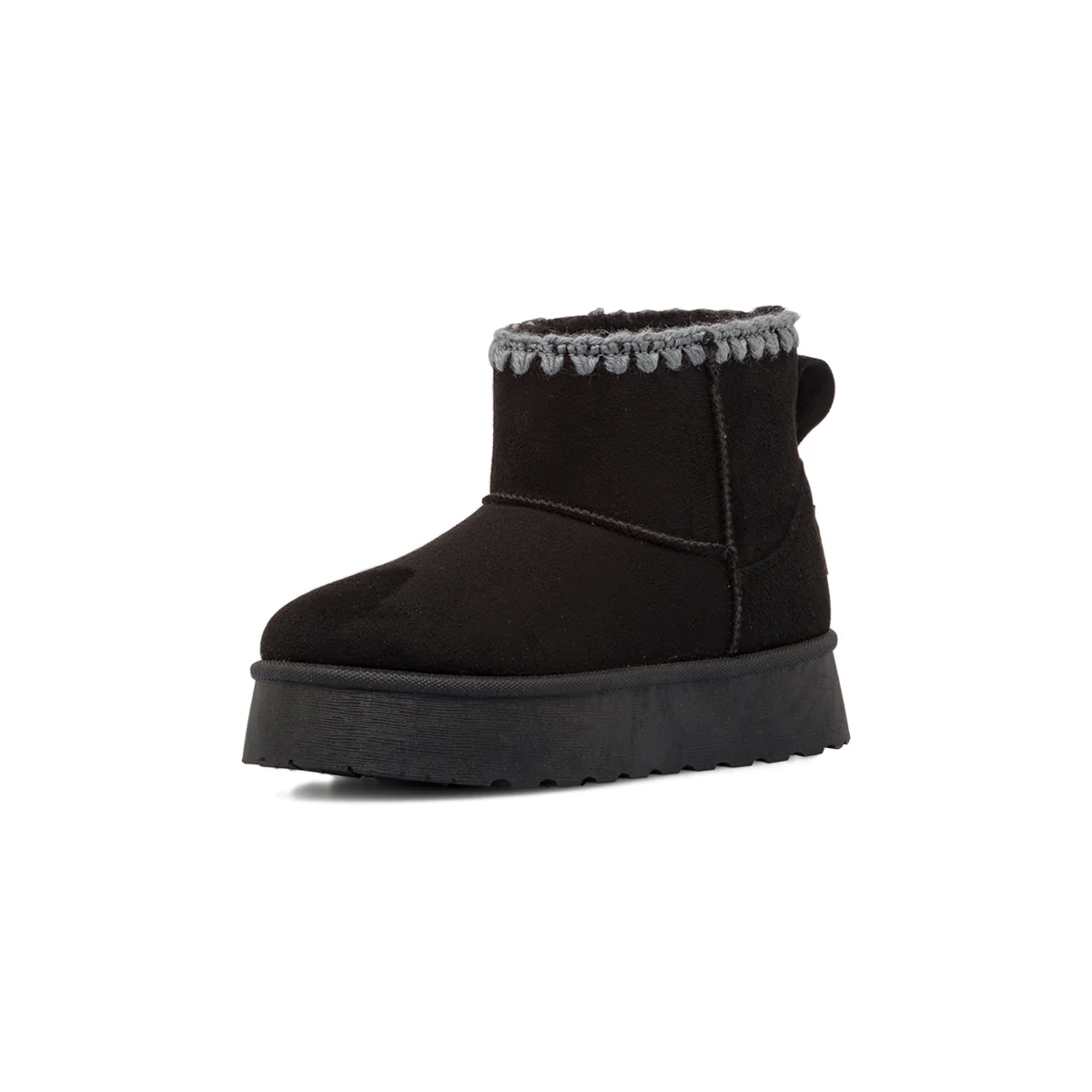 Stivaletti platform imbottiti cozy boots da bambina neri Solo Soprani - Image 2