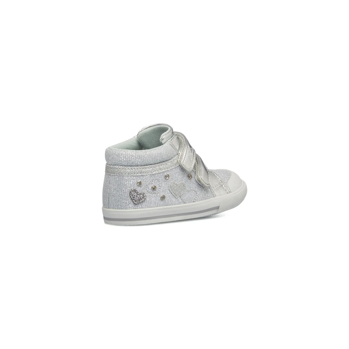 Stivaletti primi passi argento con dettagli glitterati Chicco Giarina - Image 3