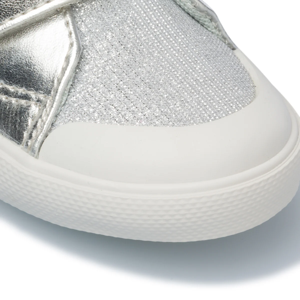 Stivaletti primi passi argento con dettagli glitterati Chicco Giarina - Image 5