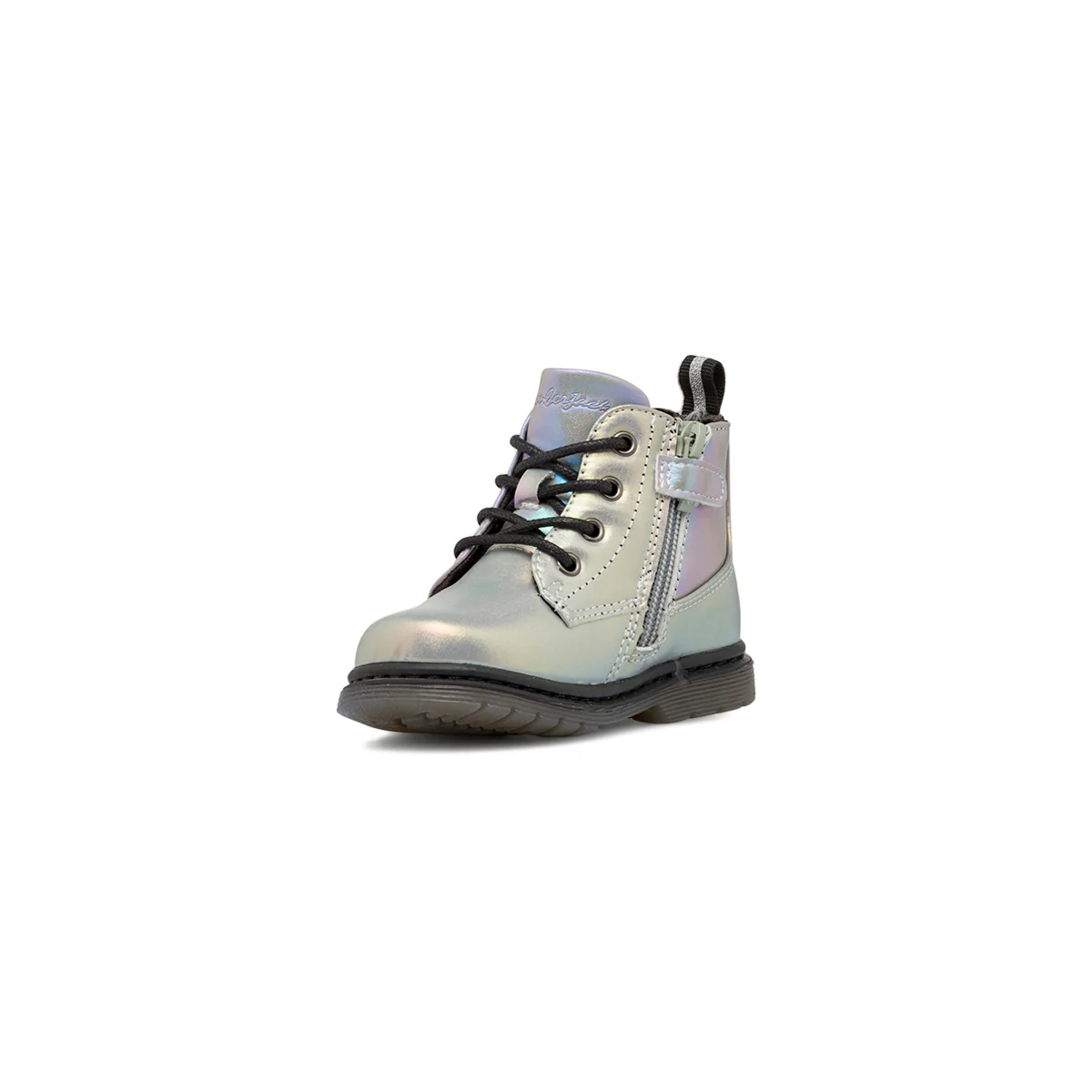 Stivaletti Primi Passi da bambina argento iridescenti con stelle glitter Lumberjack - Image 4