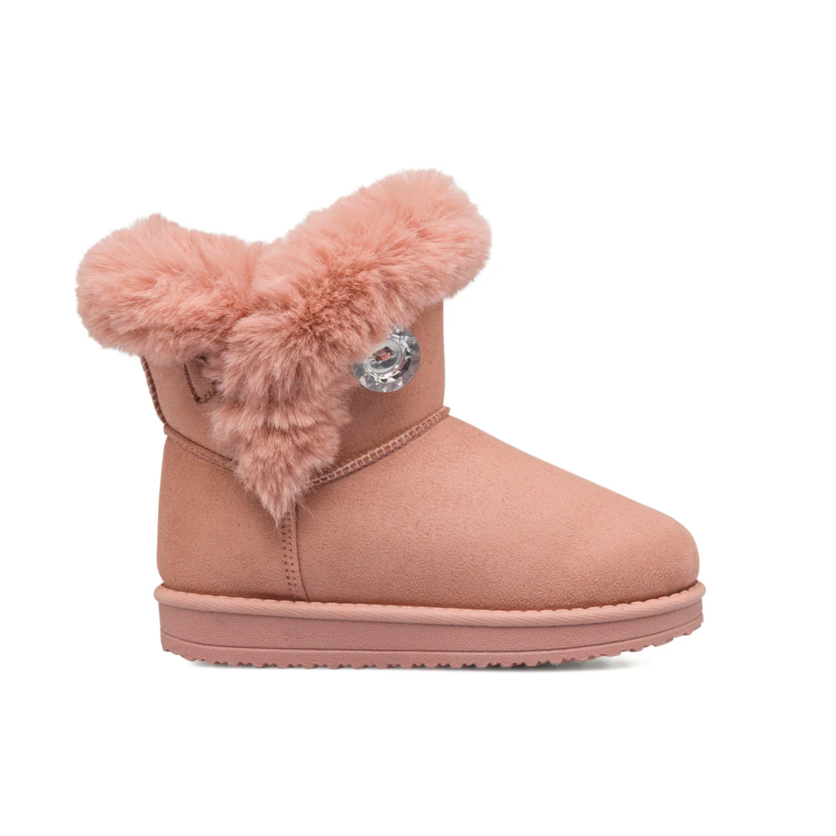 Stivaletti rosa da bambina con fodera imbottita 10 Baci - Image 2