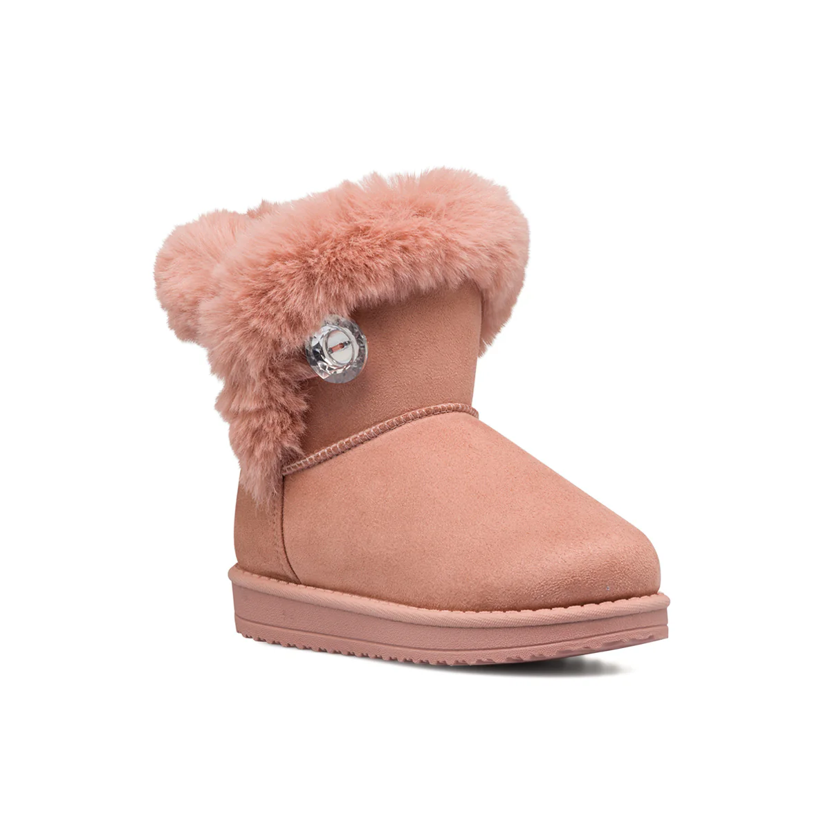 Stivaletti rosa da bambina con fodera imbottita 10 Baci - Image 3
