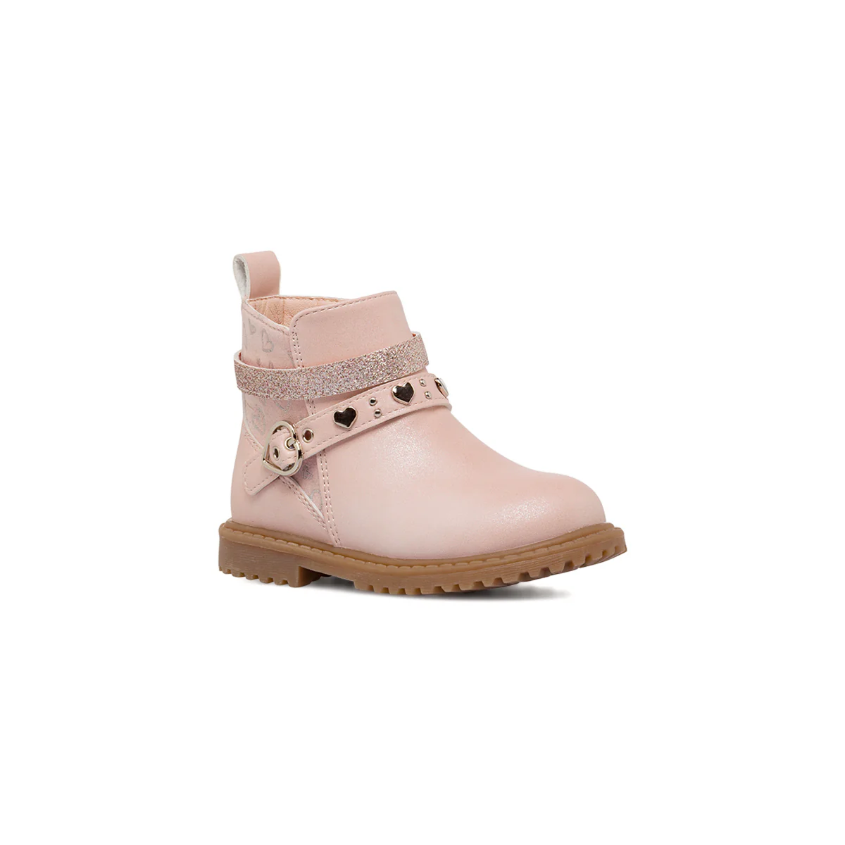 Stivaletti rosa da Bambina con glitter e cuori Le scarpe di Alice - Image 2