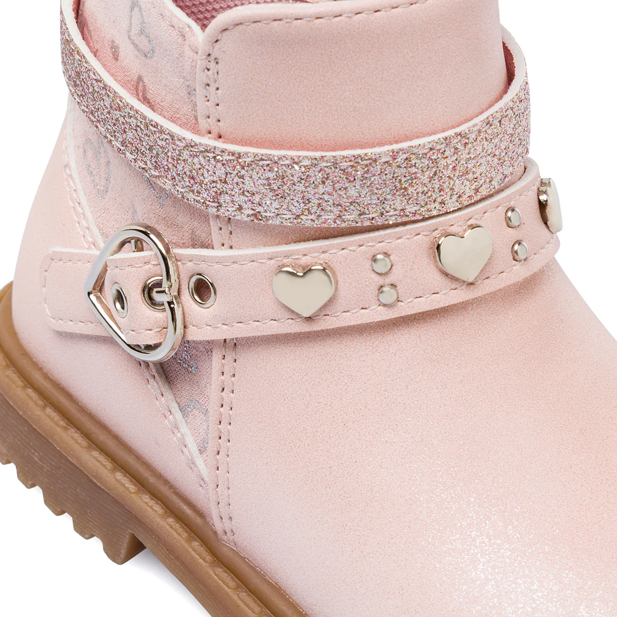 Stivaletti rosa da Bambina con glitter e cuori Le scarpe di Alice - Image 5