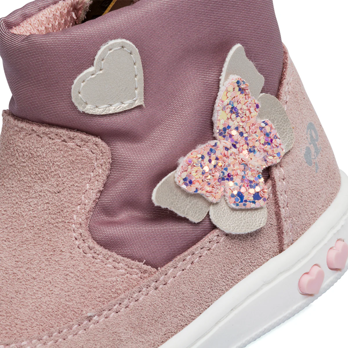 Stivaletti rosa da bambina con zip laterale e farfalla Primigi Baby Like - Image 7
