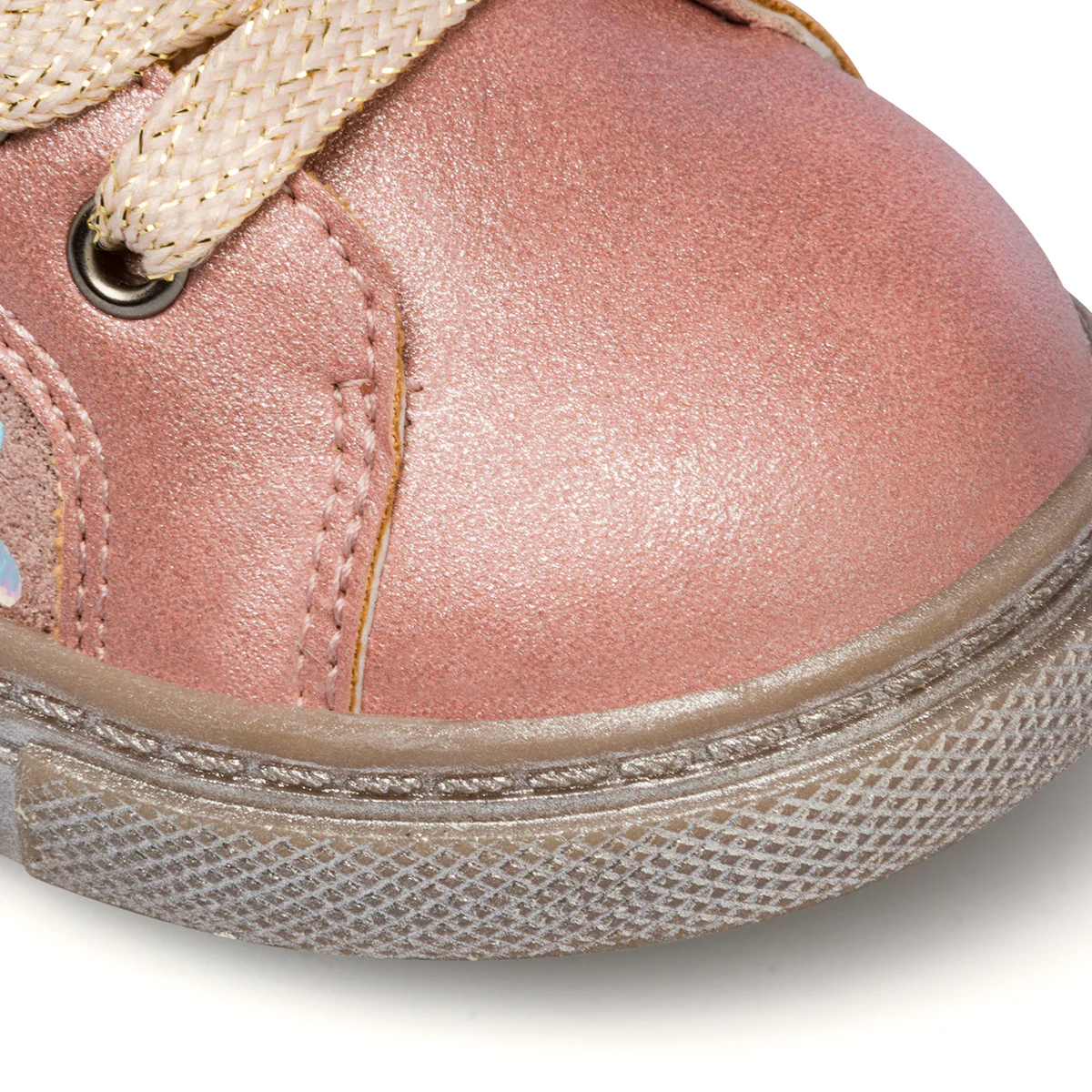 Stivaletti rosa metallizzato da bambina con imbottitura interna Le scarpe di Alice - Image 5